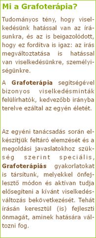 Grafolgia, graofterpia gyakori krdsek